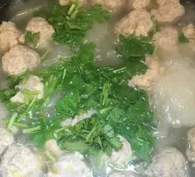 砂锅冬瓜丸子汤