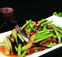 长茄烧豆角