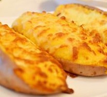 Cheese Baked Sweet Potato