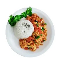 Tomato and Egg Rice Bowl