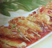 鲜虾茄盒