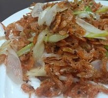 Scallion-Braised Small River Shrimp