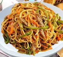 Stir-Fried Noodles with Meat