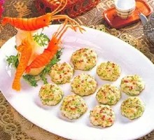 凉瓜煎虾饼