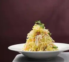 Baby Bok Choy with Jellyfish Skin Salad