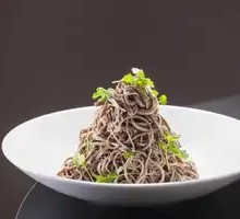 Tender Chinese Toon Sprouts with Black Bean Noodles