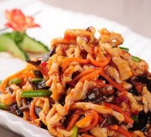 鱼香鸡丝盖面