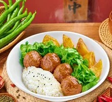 Double Meatball Rice