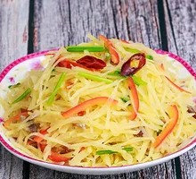 Spicy Pepper and Potato Shreds