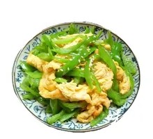 Stir-Fried Eggs with Green Peppers