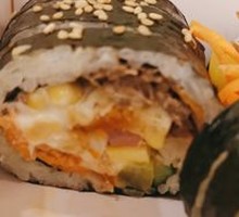 Savory Pork Floss Corn Seaweed Roll