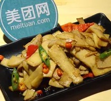杏鲍菇炒肉盖饭