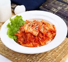 辣白菜烤五花肉拌饭