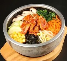 Spicy Kimchi and Pork Rice Bowl