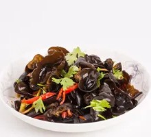 Cold-mixed black fungus