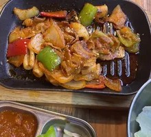 Spicy Squid and Pork Belly Stir-fry