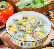 Mushroom and Corn Porridge