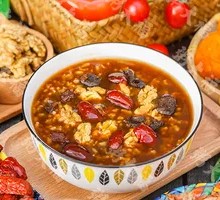 Walnut Red Date Longan Porridge