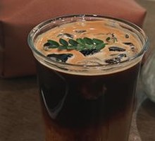 Plum Sparkling Americano