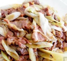 Scallion Stir-fried Donkey Meat