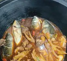 Stewed Fish in Iron Pot