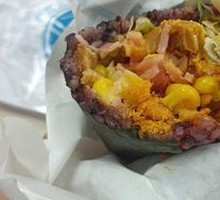 咸蛋黄火腿饭团