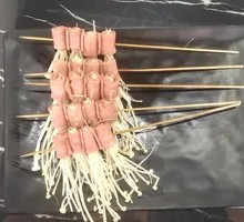 Bacon and Enoki Mushrooms