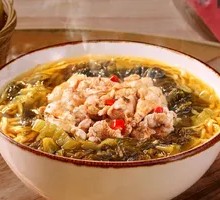 Old Jar Pickled Cabbage Chicken Noodles