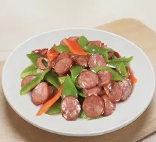 Bell Pepper Stir-fried with Ham Sausage