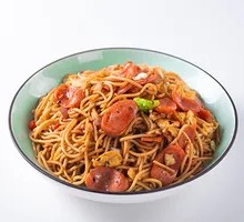 火腿肠炒面