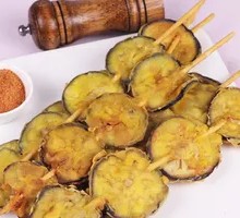 Fried Eggplant Skewers