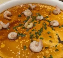 Steamed Tofu with Fresh Shrimp