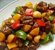 黑蒜子牛肉粒