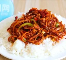 Fish-Flavored Shredded Pork Rice Bowl