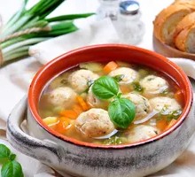 Glass Noodle Meatball Soup