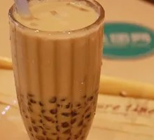 Honey Bean Blackberry Milk Tea