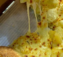 Durian Pizza with Burst Fruit