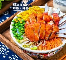 奥尔良烤肉拌饭