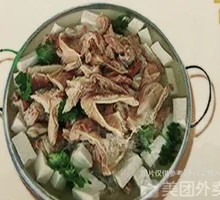 板肠炖豆腐