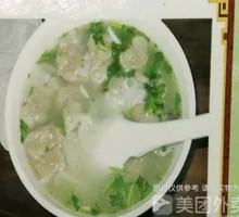 驴肉云吞汤