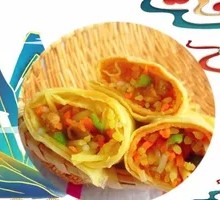 鸡蛋土豆丝卷饼