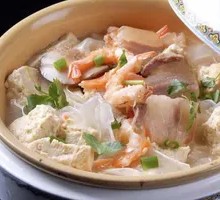 咸肉虾干老豆腐