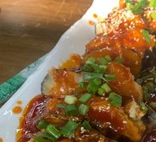 鲜虾茄盒