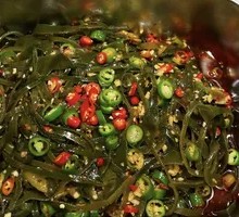 Thin seaweed strips