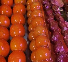 Sugar-coated Kumquat Skewers