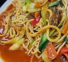 精选牛肉炒拉面