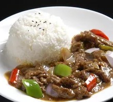 Onion Stir-Fried Beef Rice Bowl