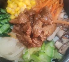 Beef Cubes with Rice