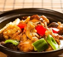 Stewed Chicken with Mushrooms