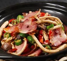 腊肉茶树菇